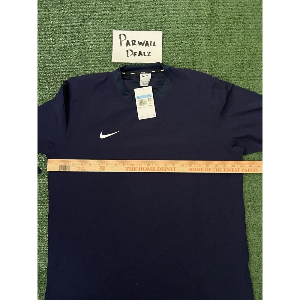 Nike Dri-FIT Lightweight Player Pullover Navy Men's Size Medium FD4291-419